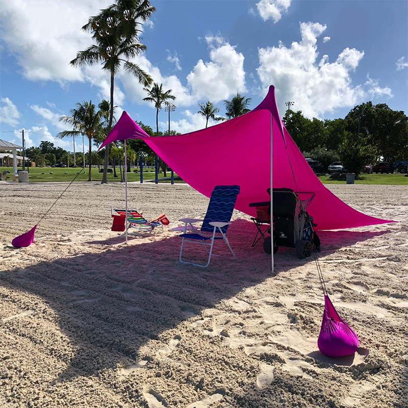 Quadratisches Seil-Strandzelt