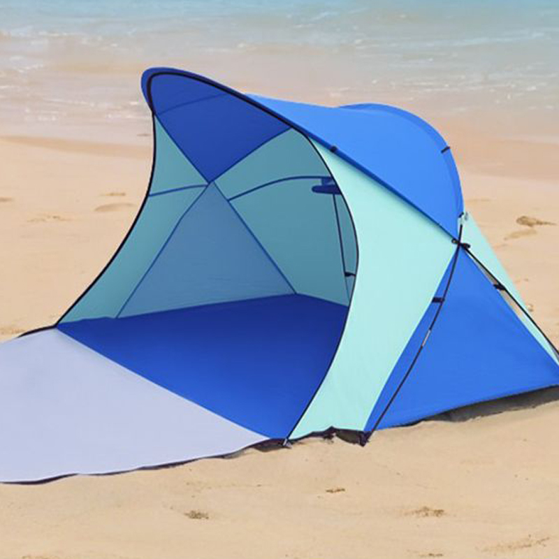 Angelzelt am Strand