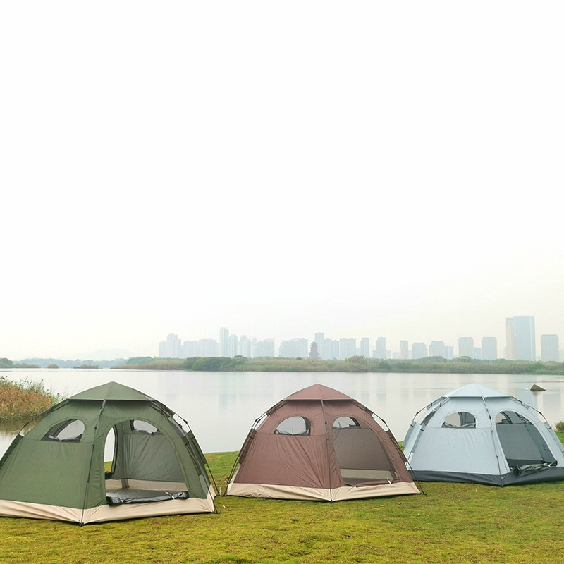 Sechseckiges Campingzelt