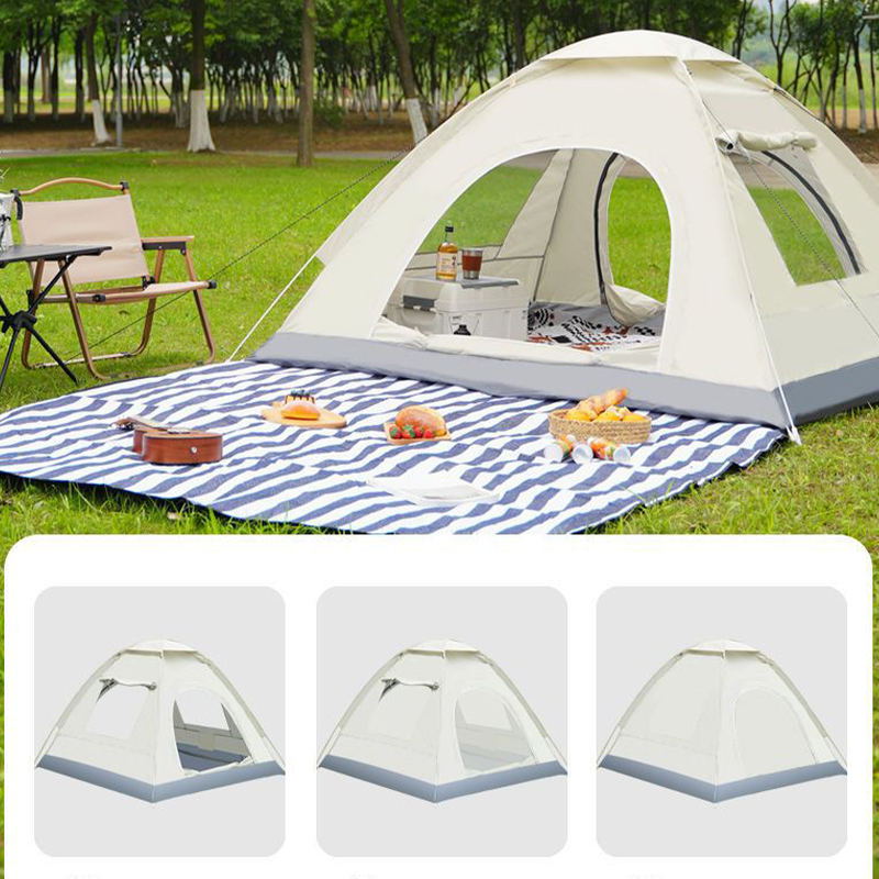 Campingzelt in Wolkengrau