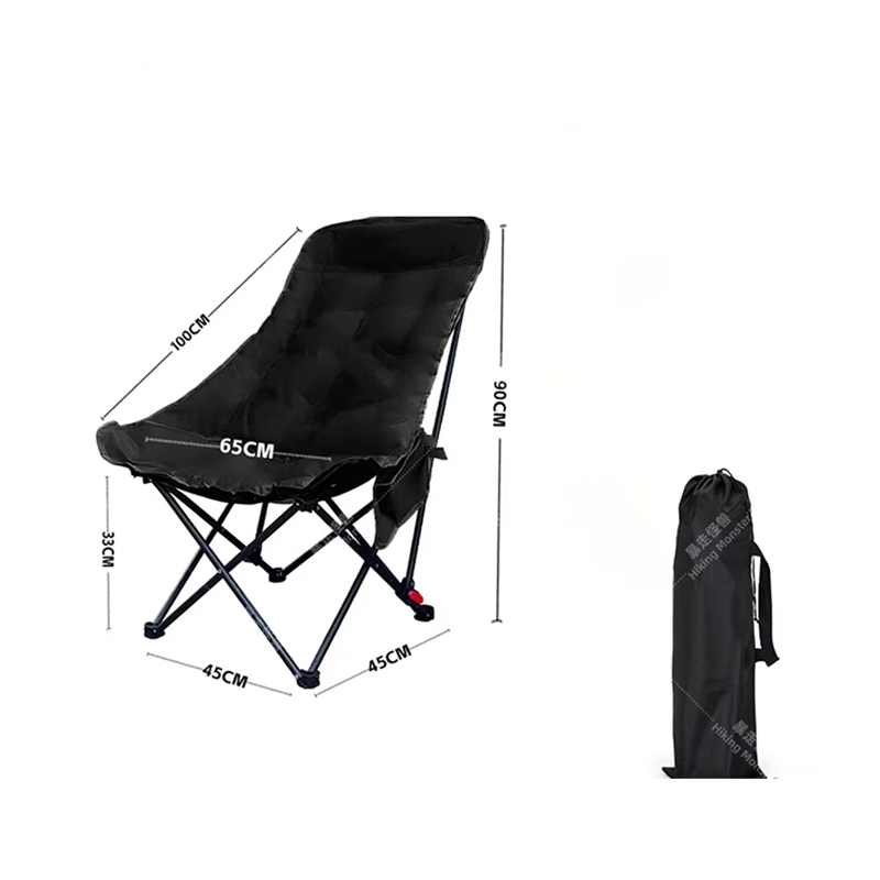 Mit drei Geschwindigkeiten verstellbarer, gepolsterter Moon Chair mit hoher Rückenlehne