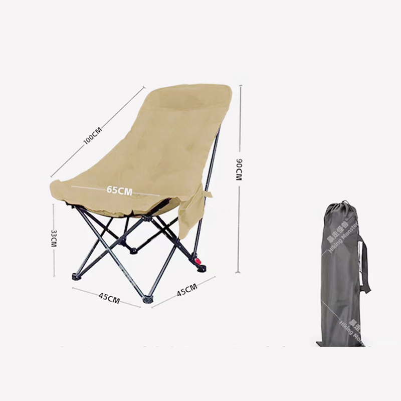 Mit drei Geschwindigkeiten verstellbarer, gepolsterter Moon Chair mit hoher Rückenlehne