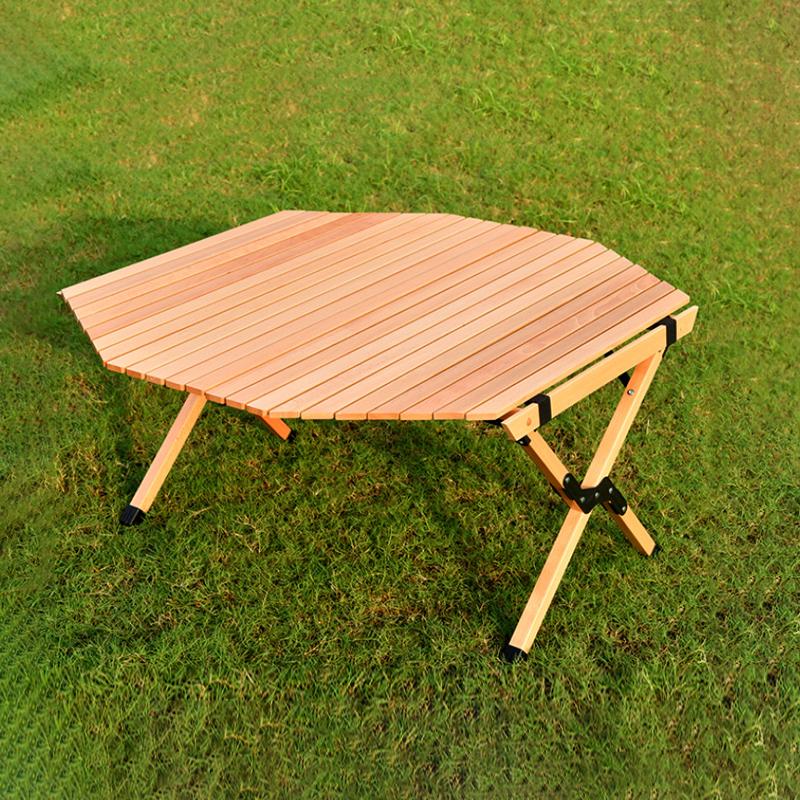 Achteckiger Camping-Omeletttisch