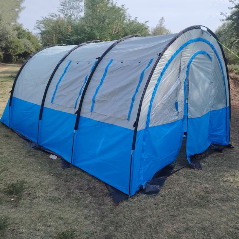 MSCT121 Blaues doppelwandiges Tunnelzelt