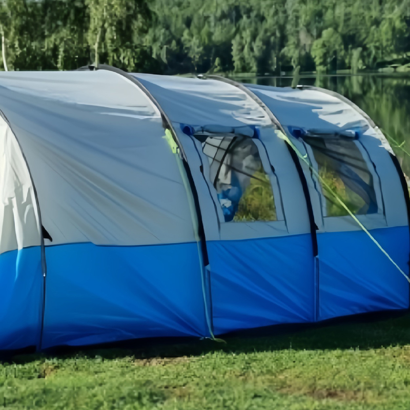 MSCT121 Blaues doppelwandiges Tunnelzelt