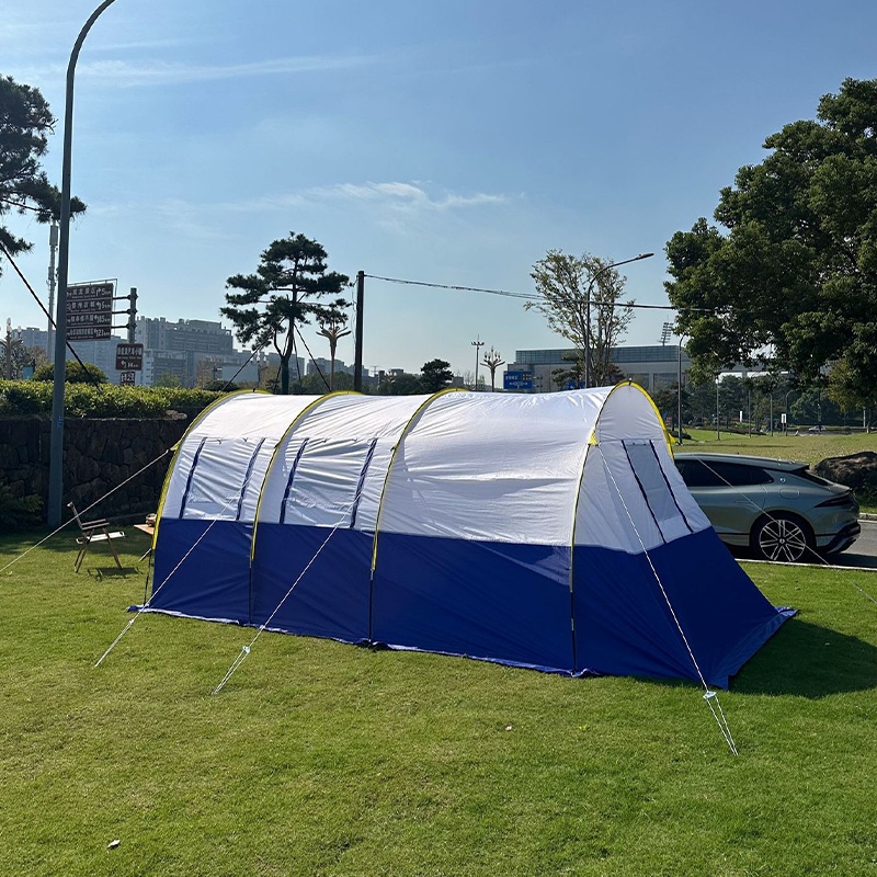MSCT121 Blaues doppelwandiges Tunnelzelt