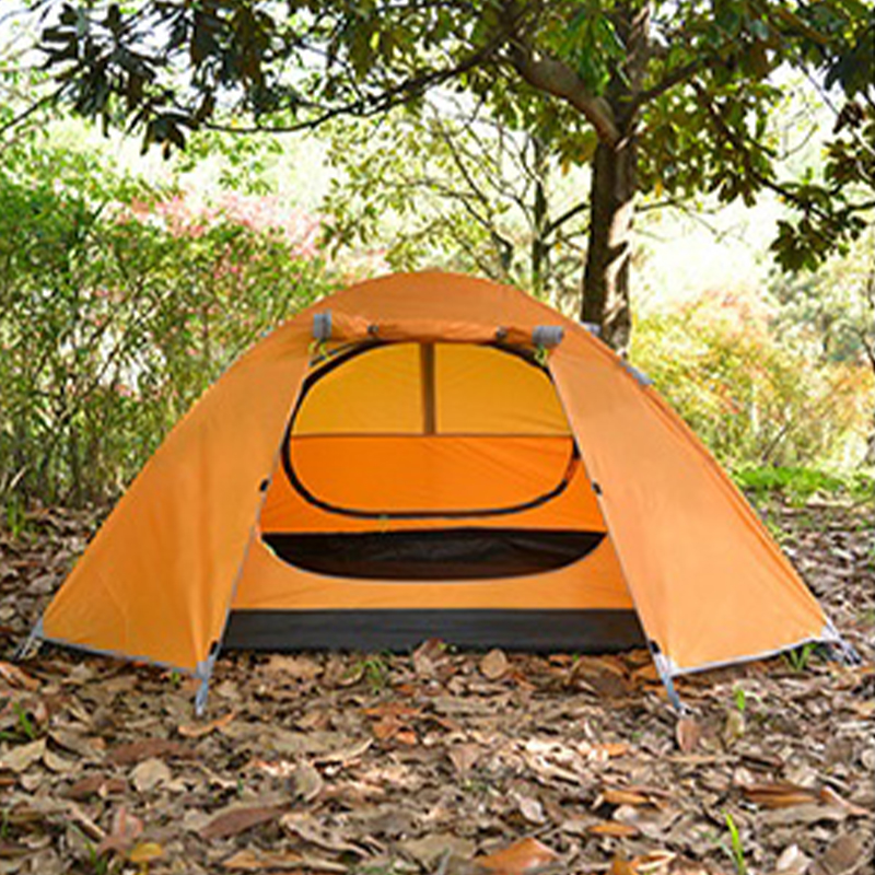 Doppelwandiges orangefarbenes Campingzelt MSCT126
