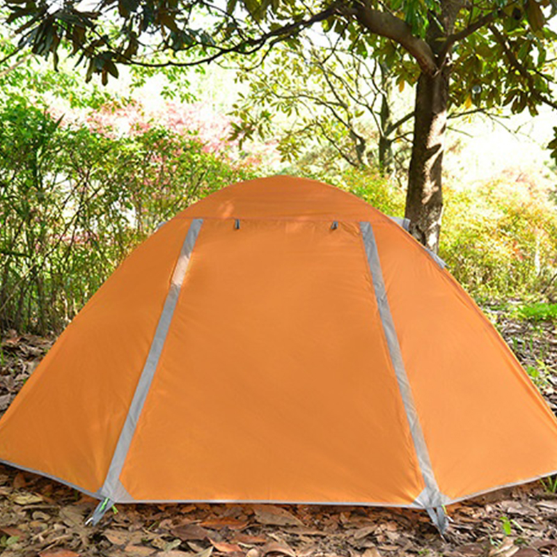 Doppelwandiges orangefarbenes Campingzelt MSCT126