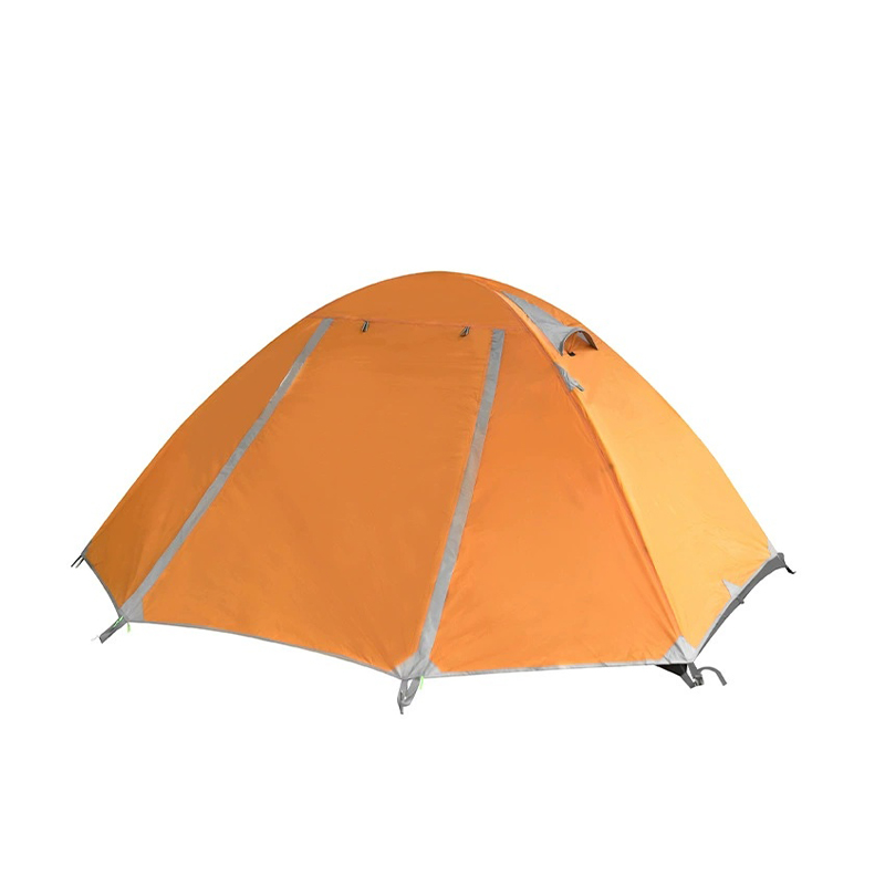 Doppelwandiges orangefarbenes Campingzelt MSCT126