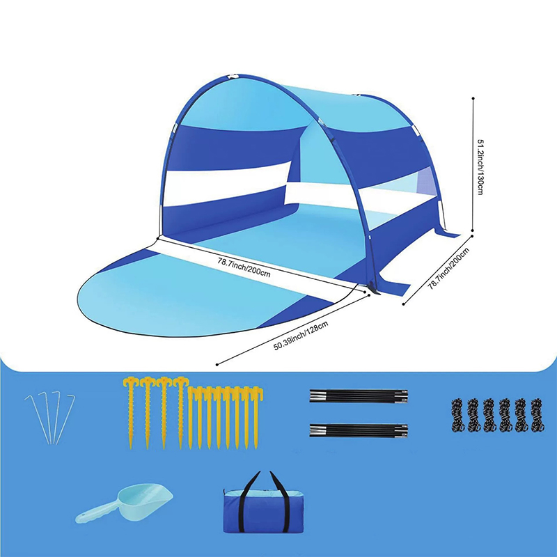 MSBT119 Zusammenklappbares einlagiges Strandzelt