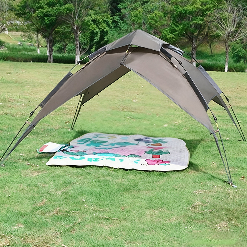 Olivgrünes Campingzelt
