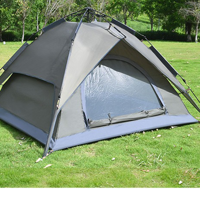 Olivgrünes Campingzelt