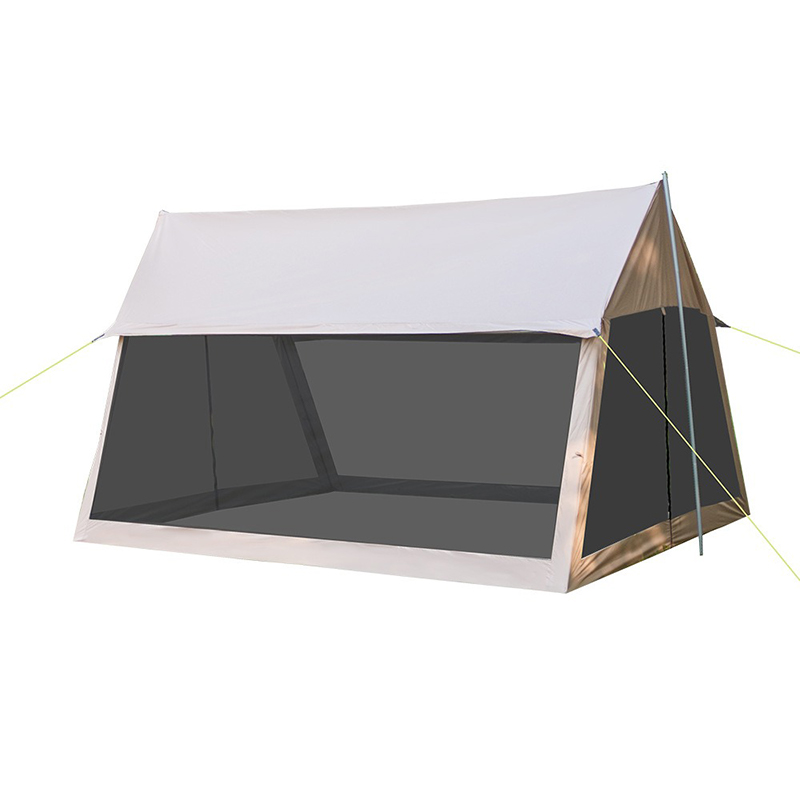 Quadratische Markise in Khaki