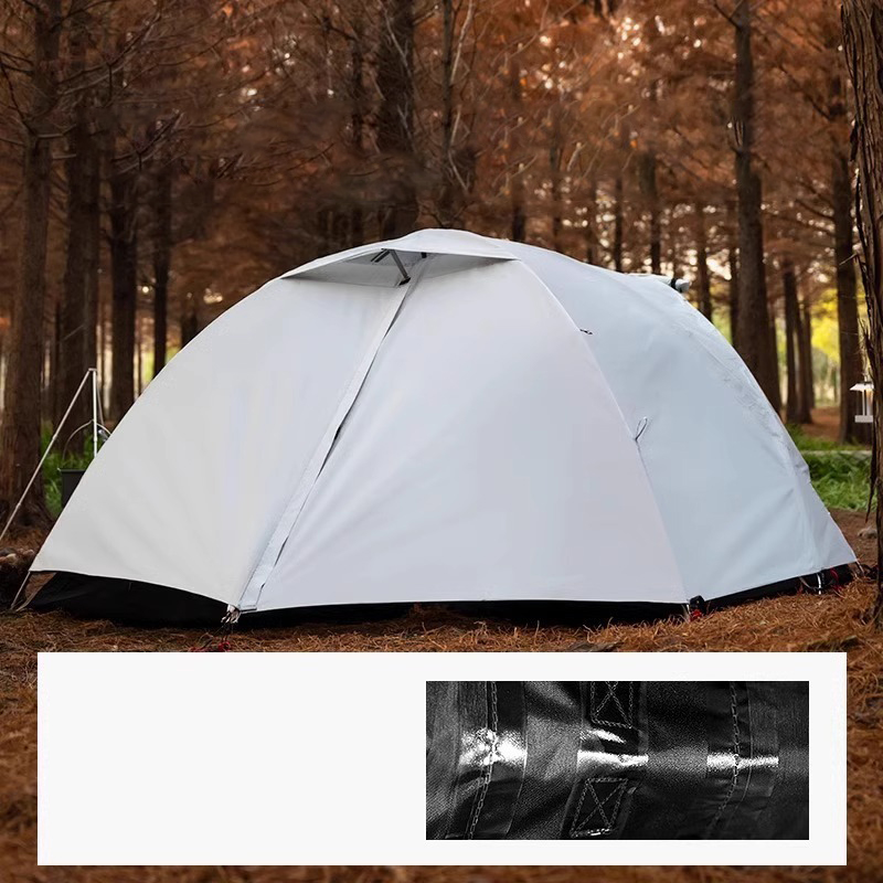 Doppelschichtiges Campingzelt mit Aluminiumstangen
