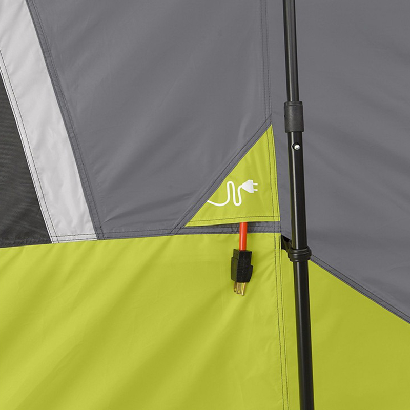Grünes Campingzelt aus Polyester