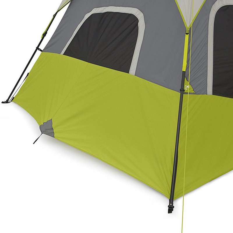 Grünes Campingzelt aus Polyester