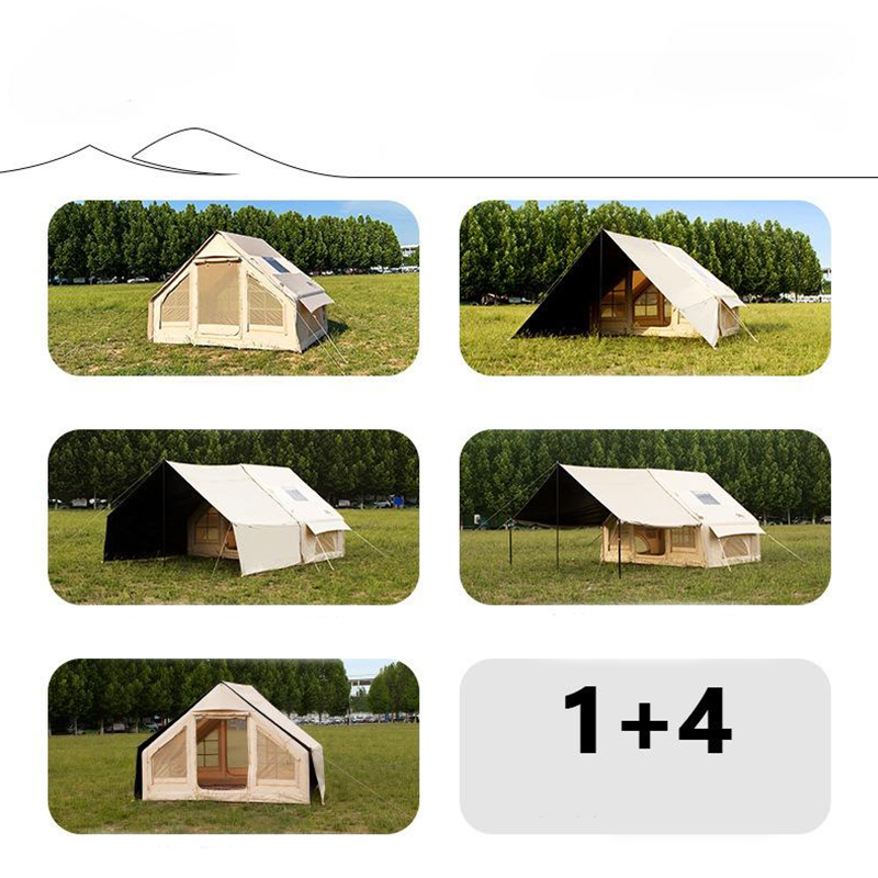 Firstzelt aus PVC-Mesh