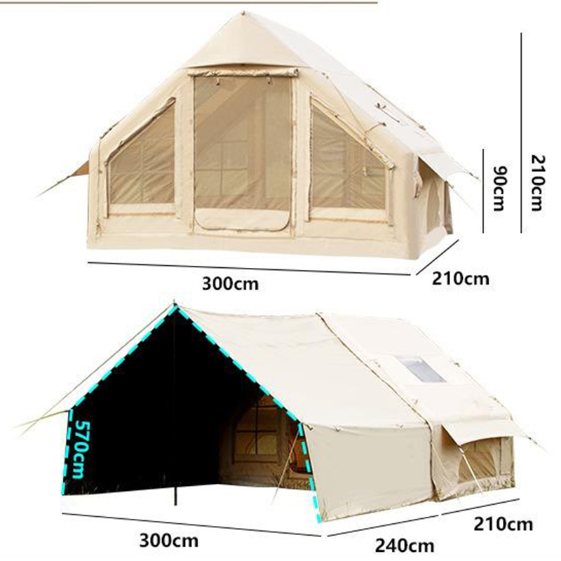 Firstzelt aus PVC-Mesh